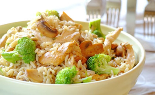Przepis na Kurczak i brokuły z ryżem Kurczak i brokuły z ryżem