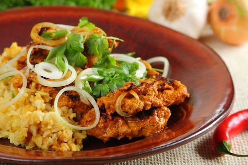 Przepis na Kurczak Tandoori z ryżem   Kurczak Tandoori z ryżem