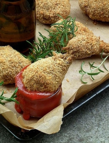 Kurczak w krakersach i parmezanie 