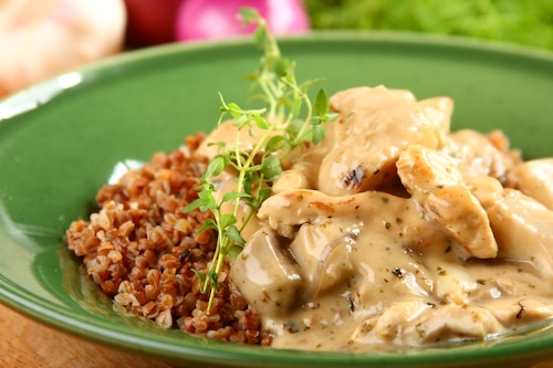 Przepis na Kurczak w potrawce z grzybów Kurczak w potrawce z grzybów