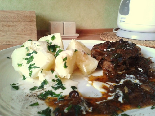 Przepis na Kurczak w sosie borowikowofigowym Kurczak w sosie borowikowofigowym