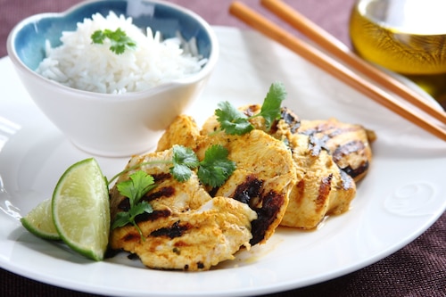 Kurczak z grilla po indyjsku