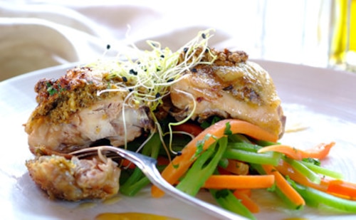 Kurczak z włoskim chrustem