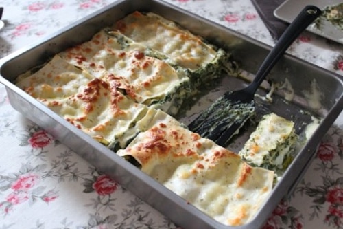 Lazania ze szpinakiem