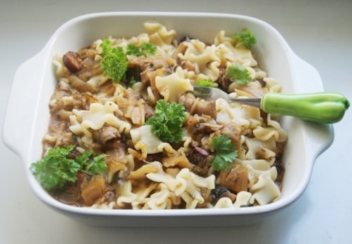 Przepis na Łazanki z pekińską kapustą Łazanki z pekińską kapustą