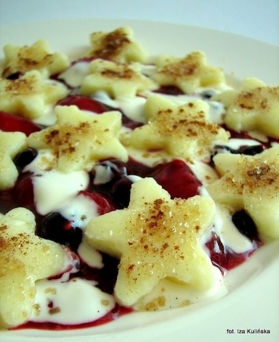 Leniwe gwiazdeczki z owocami 