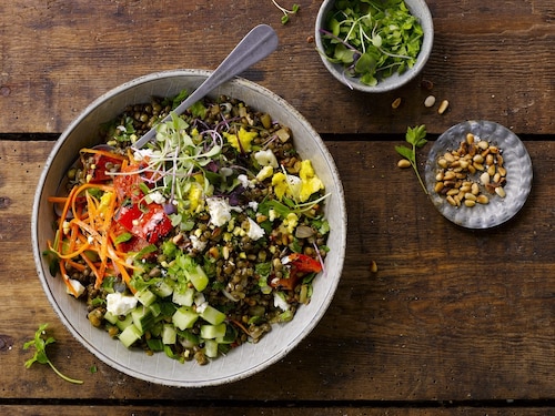 Miska pełna soczewicy