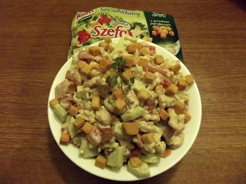 Przepis na Literkowa sałatka Literkowa sałatka