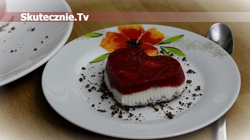 Lodowe serca z malinami i czekoladą