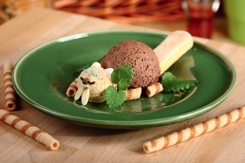 Lody czekoladowe z biszkoptami "Bóbr"