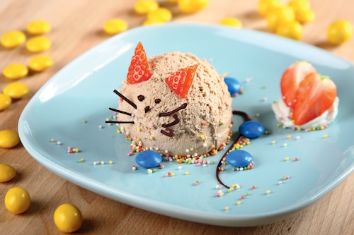 Lody karmelowe z bitą śmietaną "Mysz"