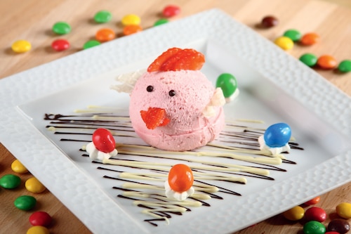 Przepis na Lody truskawkowe z owocami "Ptaszek" Lody truskawkowe z owocami "Ptaszek"