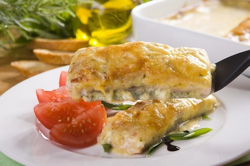 Przepis na Łosoś a la carbonara Łosoś a la carbonara