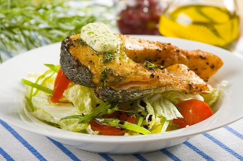 Łosoś pachnący koperkiem