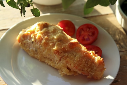 Łosoś w pikantnej panierce