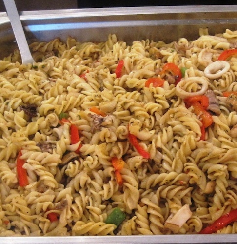 Przepis na Makaron świderki z owocami morza Makaron świderki z owocami morza