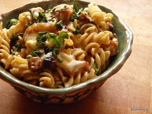 Przepis na Makaron z kiełbasą zapiekany Makaron z kiełbasą zapiekany