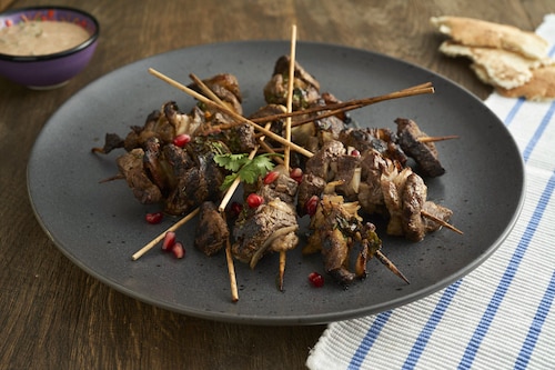 Marokańskie brochetty z wołowiny