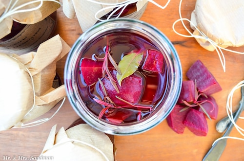 Marynowane buraczki z rozmarynem