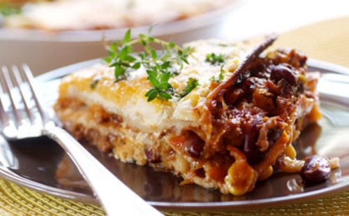 Przepis na Meksykańska lasagne Meksykańska lasagne