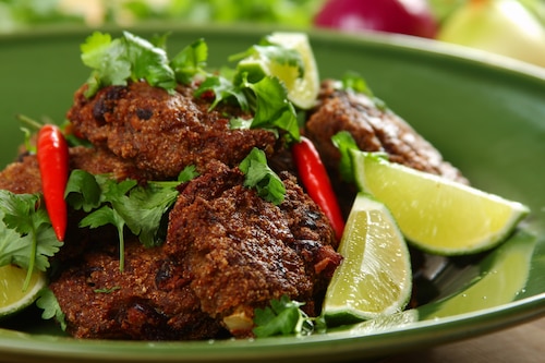 Przepis na Meksykańskie kotleciki wołowe z fasolą Meksykańskie kotleciki wołowe z fasolą