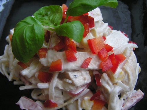 Przepis na Męska sałatka makaronowa Męska sałatka makaronowa