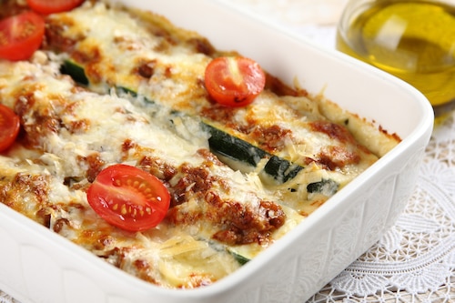Przepis na Mięsne cannelloni z cukinii Mięsne cannelloni z cukinii