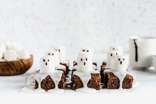 Mini brownie z piankami