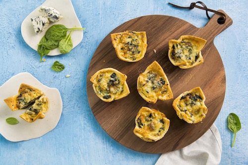 Przepis na Mini quiche z szpinakiem Mini quiche z szpinakiem