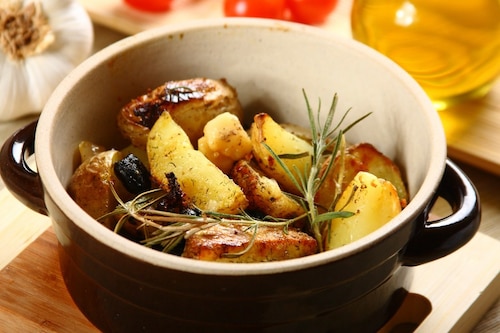 Przepis na Młode ziemniaki z oliwkami  Młode ziemniaki z oliwkami