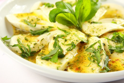 Przepis na Mozzarella z oliwą z oliwek  Mozzarella z oliwą z oliwek