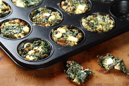 Przepis na Muffinki ze szpinakiem Muffinki ze szpinakiem