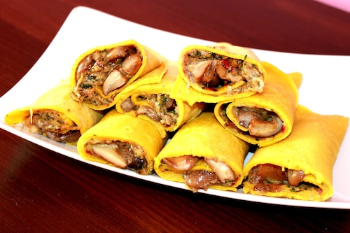 Naleśniki z grzybami z lasu 