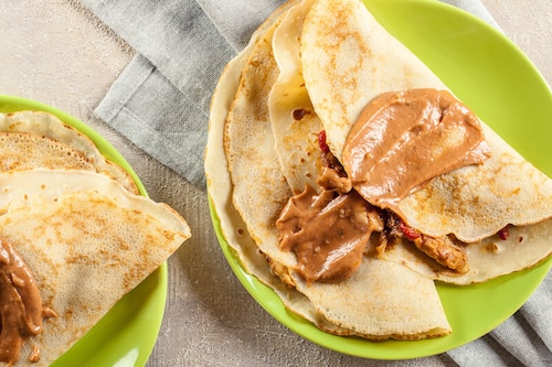 Przepis na Naleśniki z kurczakiem a la gyros Naleśniki z kurczakiem a la gyros