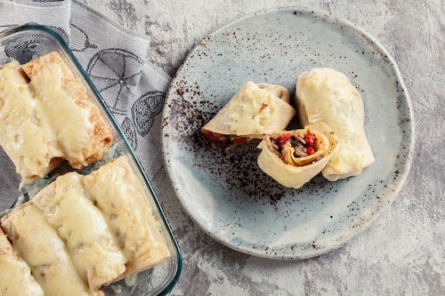 Przepis na Naleśniki z pieczarkami i warzywami Naleśniki z pieczarkami i warzywami