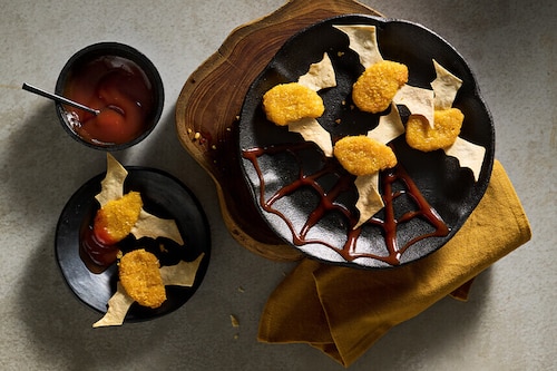 Przepis na Nietoperze z nuggetsów na Halloween Nietoperze z nuggetsów na Halloween