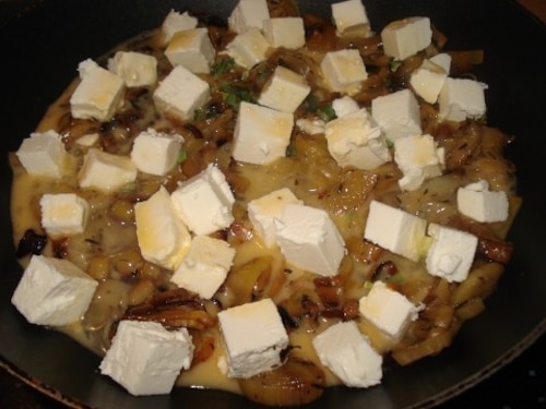 Przepis na Omlet z karmelizowanym porem Omlet z karmelizowanym porem