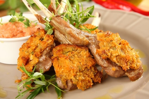 Opiekane kotleciki jagnięce