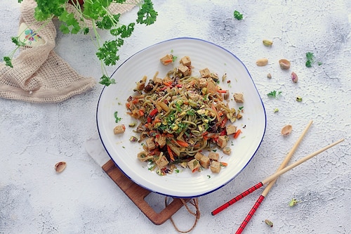 Makaron po chińsku wege