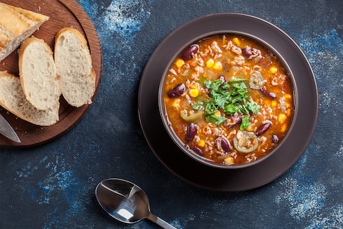 Ostra zupa meksykańska z jalapeno