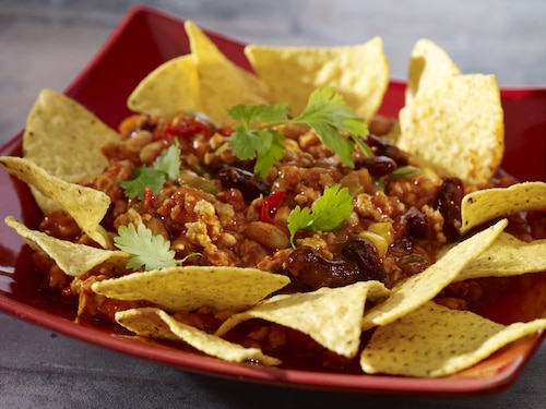 Przepis na Ostre chili z czipsami tacos Ostre chili z czipsami tacos