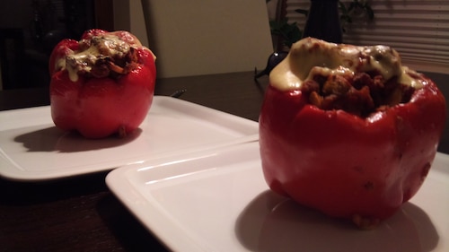 Papryka faszerowana kurczakiem