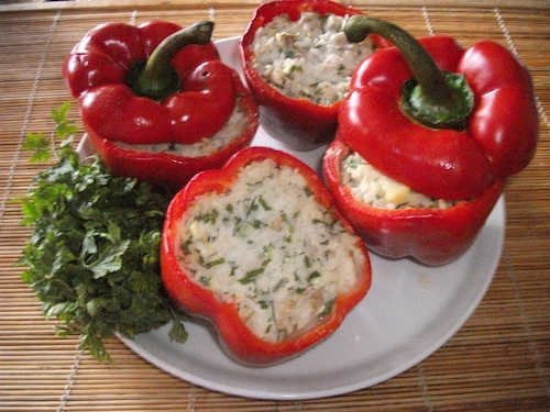Papryka faszerowana rybą