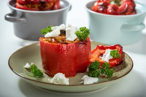 Przepis na Papryka faszerowana mięsem z warzywami Papryka faszerowana mięsem z warzywami