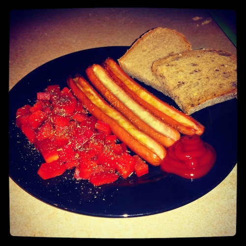 Parówki zapiekane z serem