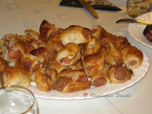 Przepis na Parówki w cieście francuskim Parówki w cieście francuskim