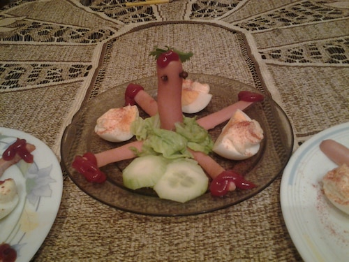 Przepis na Parówkowa ośmiornica Parówkowa ośmiornica