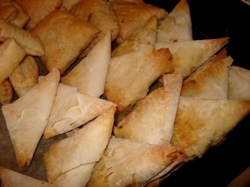 Paszteciki warzywne w cieście filo