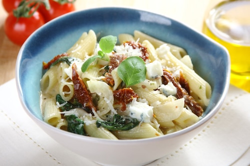Przepis na Penne ze szpinakiem Penne ze szpinakiem