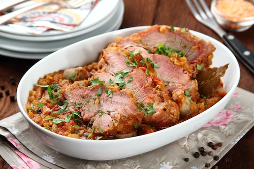 Petit sale – z peklowaną wieprzowiną i soczewicą